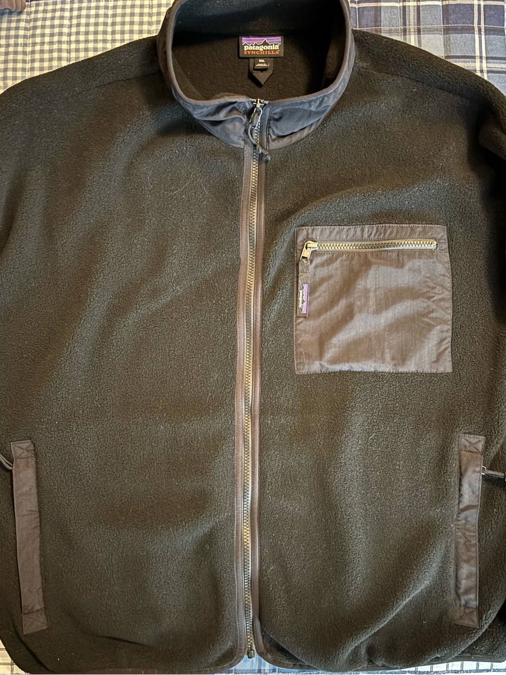 Patagonia Black Full-Zip Teddy Fleece Jacket